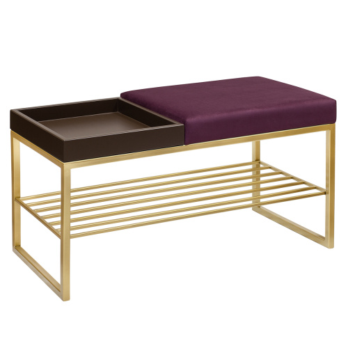 Банкетка RUBY BOX, золотая, Marsala, BrownBox, 85*40*45 фото 2