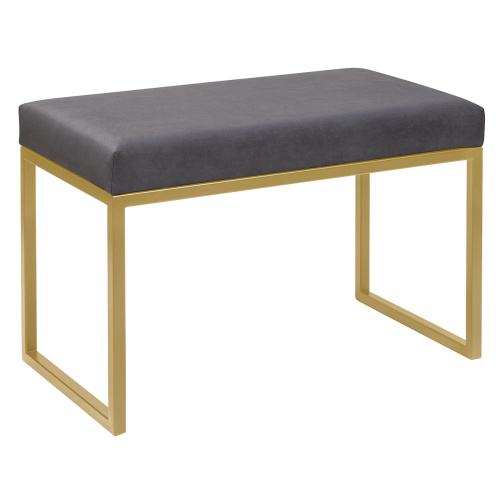 Банкетка ALBA SMART, золотая, Light Blue, 65*35*45 фото 2