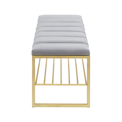 Банкетка RUBY, золотая, Light Blue, Bulon, 110*40*43,5 фото 8