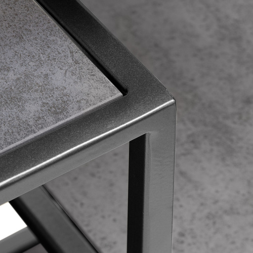 Стеллаж JAQLENE, черный, керамика Антрацит, 100x30*200 фото 6