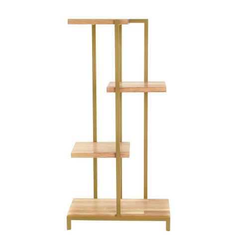 Стеллаж-подставка для цветов Loft 5, золотой, 40*23*80 фото 5