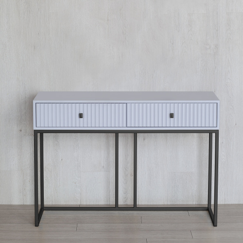 Консоль VERONA, черная, МДФ Pearl Grey, 112*40*78 фото 4