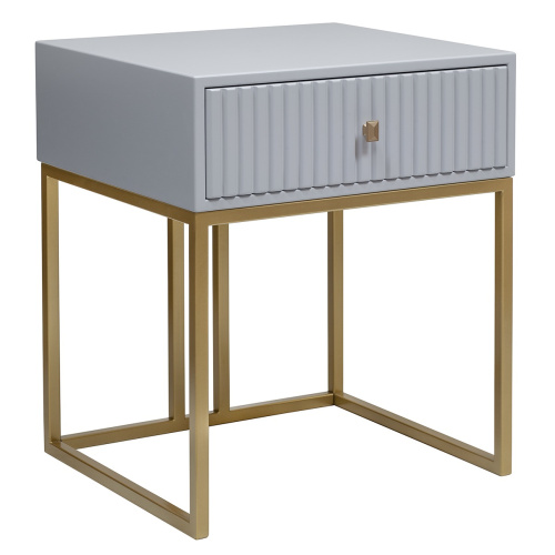 Тумба VERONA, золото, МДФ Pearl Grey, 53*45*62 фото 4