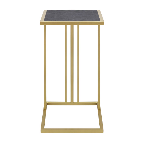 Cтолик кофейный приставной SOHO, золотой, столешница керамика Antracite, 36,5*43*67 фото 8