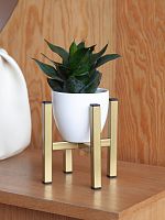 Подставка для цветов OXALIS SMART 20, регулируемая под кашпо, золотая