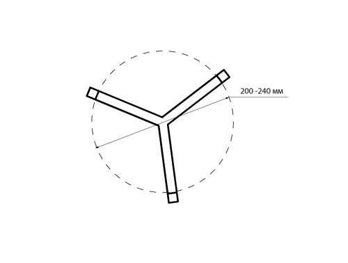 Подставка для цветов Trinity 60, черная фото 12