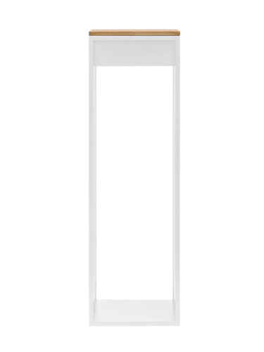 Дровница SOHO MAX, с полкой, белая, столешница дерево, 40*30*136 фото 8