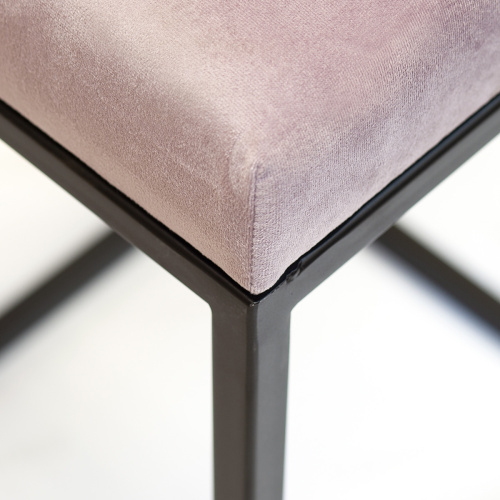 Стул полубарный SOHO, черный, Dusty Pink фото 8