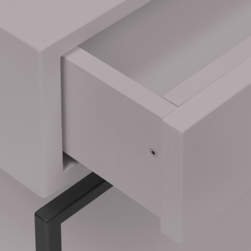 Тумба прикроватная KARIN, черная, МДФ LATTE фото 3