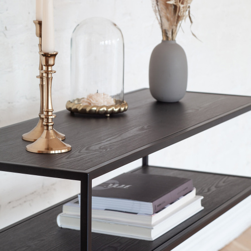 Консоль SKANDI, черная, ЛДСП черный, 100*35*81 фото 3