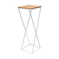 Столик для цветов Loft 100, белый