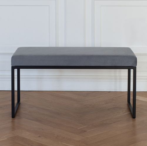 Банкетка ALBA MINI, черный, Light Blue фото 3