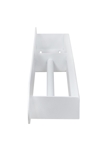 Полка настенная с полотенцедержателем OMEGA, 71 см, белая, левая фото 4