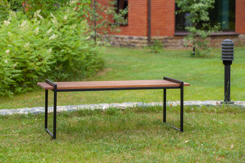 Скамья уличная FJORD, черная фото 3