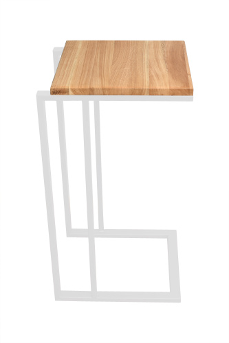 Столик кофейный приставной, белый фото 2