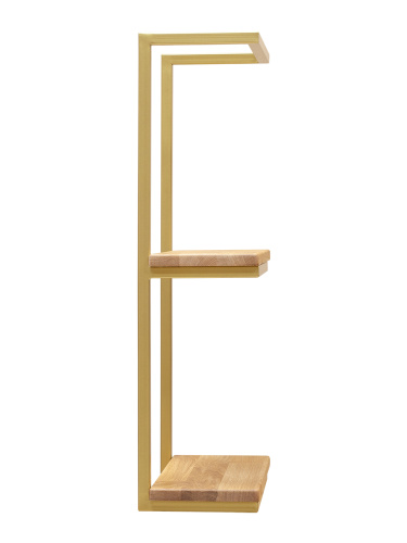 Полка навесная TWIN, золотая фото 3