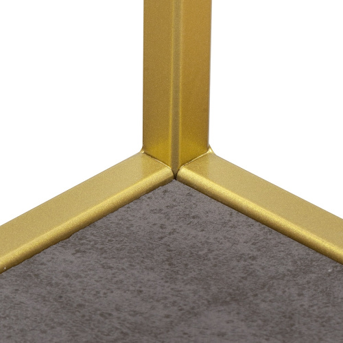 Стеллаж KARIN-800, золотой, керамика антрацит, 80*30*175 фото 10