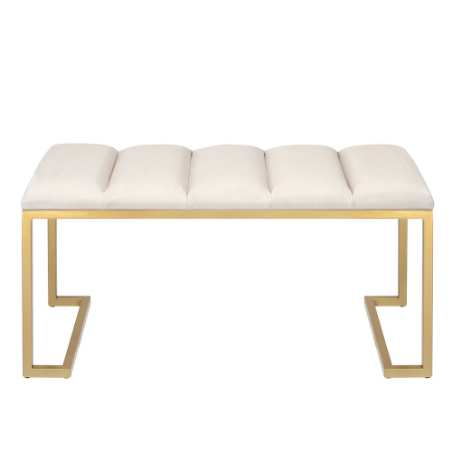 Банкетка OMEGA MINI, золотая, Ivory, Bulon 85*40*43,5