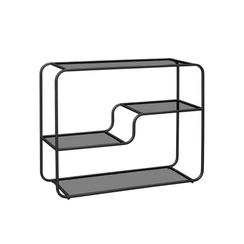 Консоль SIENA, черная, тонированное стекло, 100*35*81 фото 4