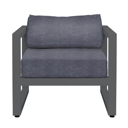 Набор садовой мебели CAPRI / 2 предмета: кресло, столик / серый (S1A) фото 11