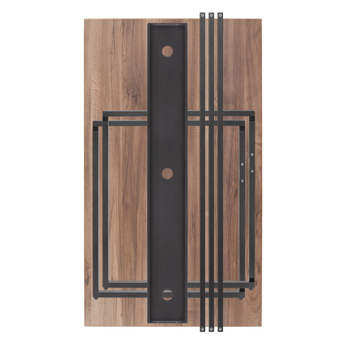 Стол письменный Rimini, черный, ЛДСП Орех Табак, 120*65*75 фото 14