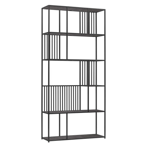 Стеллаж SOHO, черный, керамика антрацит, 192*90*30 фото 8