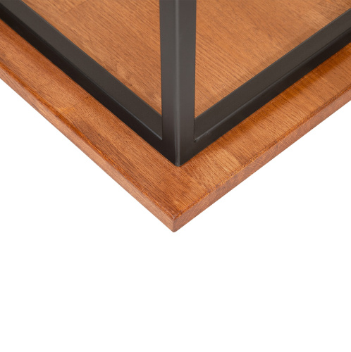 Дровница TORI с полкой, черная фото 6