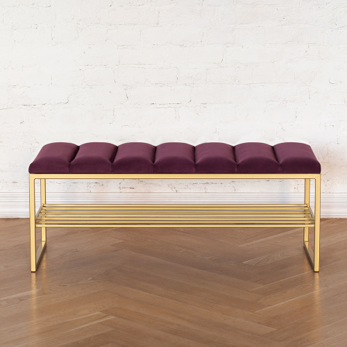 Банкетка RUBY, золотая, Marsala, Bulon, 110*40*43,5