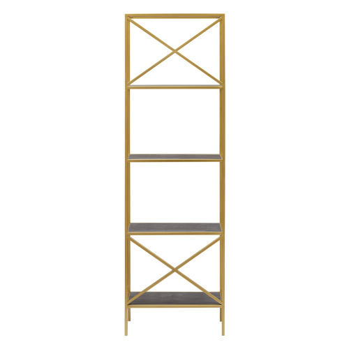 Стеллаж KARIN, золотой, керамика антрацит фото 4