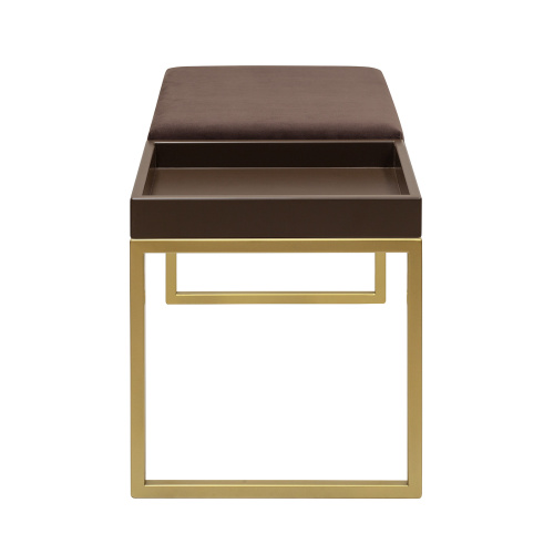 Банкетка ALBA BOX, золотая, Kashtan, BrownBox, 85*40*45 фото 4