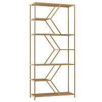 Стеллаж MALTA MINI, золотой, ЛДСП Робиния