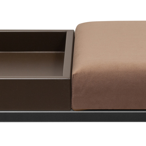 Банкетка ALBA BOX, черная, Mocco, BrownBox, 85*40*45 фото 4