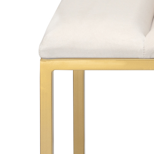 Банкетка OMEGA MINI, золотая, Ivory, Bulon 85*40*43,5 фото 4