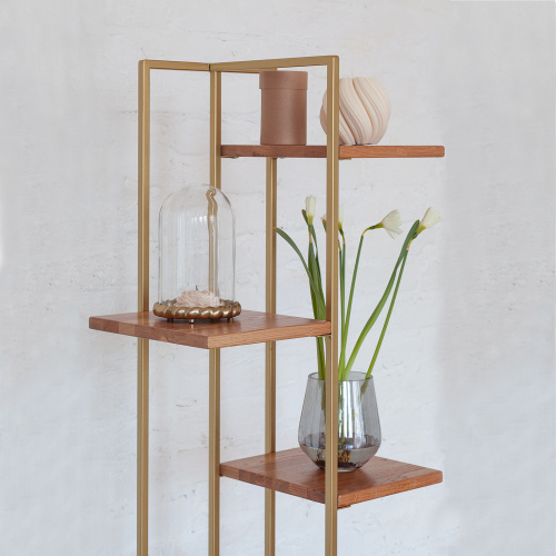 Cтеллаж Loft 6 MAX, золотой, 31,5*50*130 фото 3