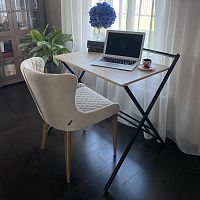 Стол складной компьютерный 80 см, дуб бардолино