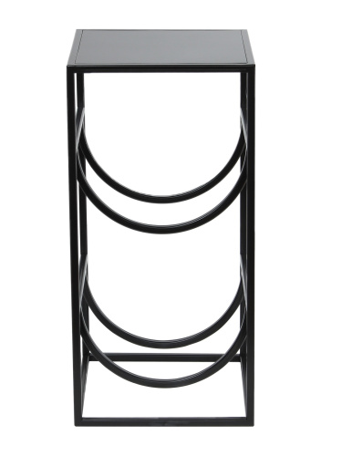 Подставка для 2 бутылок со столиком, черная фото 6