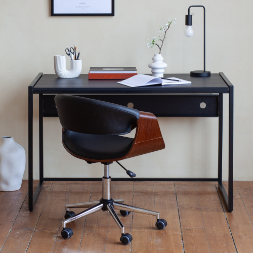 Стол письменный Rimini, черный, ЛДСП Черный, 120*65*75 фото 2