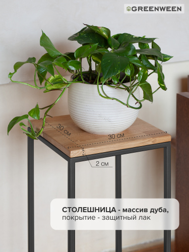 Столик для цветов TORI 60, черный фото 7