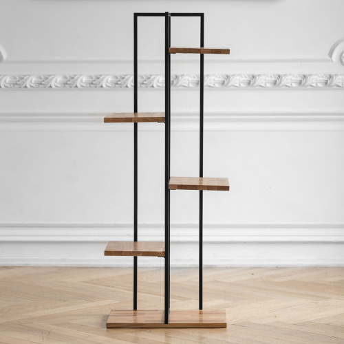 Cтеллаж Loft 6 MAX, черный, 31,5*50*130