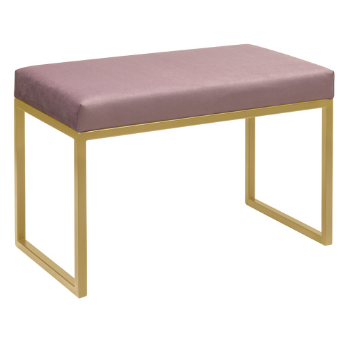 Банкетка ALBA SMART, золотая, Dusty Pink, 65*35*45 фото 5
