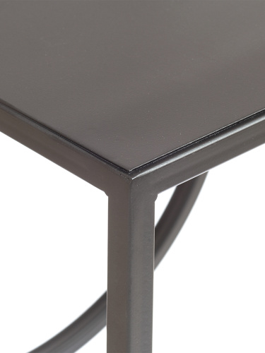 Подставка для 3 бутылок со столиком и с колесами, черная фото 14