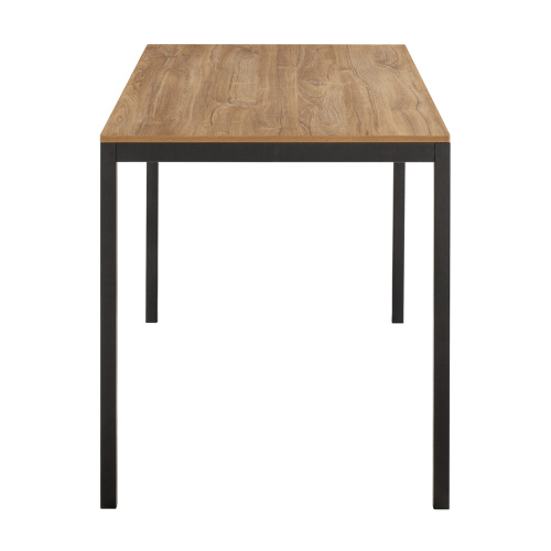 Стол обеденный SMART 1200 черный, ЛДСП Дуб Канзас фото 3