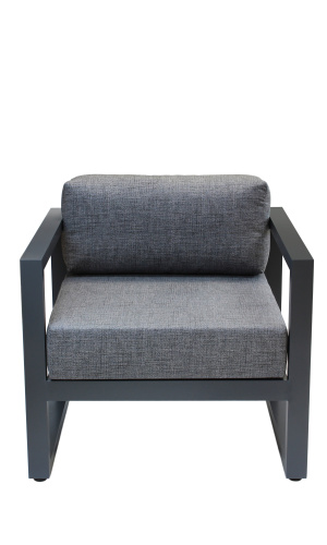 Набор садовой мебели CAPRI диван, кресло, столик, серый цвет фото 6