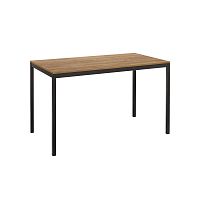 Стол обеденный SMART 1200 черный, ЛДСП Дуб Канзас