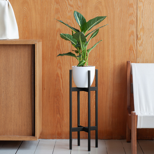 Подставка для цветов OXALIS 60, черная, 23*23*61