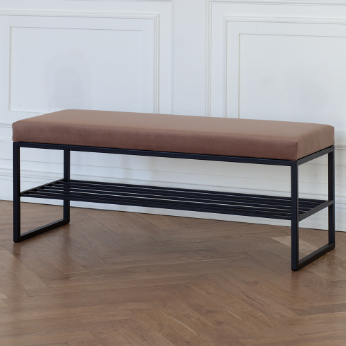 Банкетка RUBY, черная, Mocco, 110*40*45 фото 2