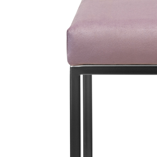 Пуф OMEGA, черный, Dusty Pink, 40*40*47 фото 9