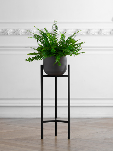 Подставка для цветов Trinity 60, черная фото 5