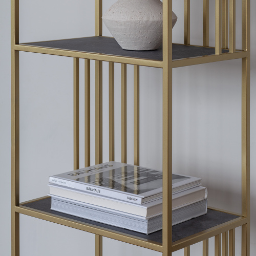 Стеллаж SOHO MINI, золотой, керамика Antracite фото 4