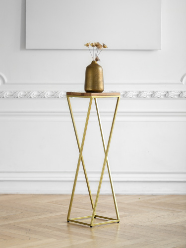 Столик для цветов Loft 100, золотой